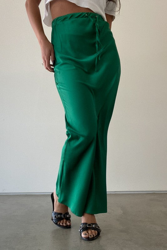 Satin Maxi Skirt