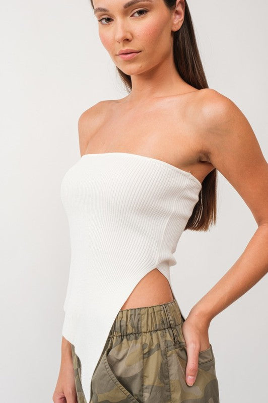 ARIELLA ASYMMETRICAL TUBE TOP