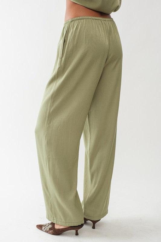 TROYE DRAWSTRING WAIST PANTS