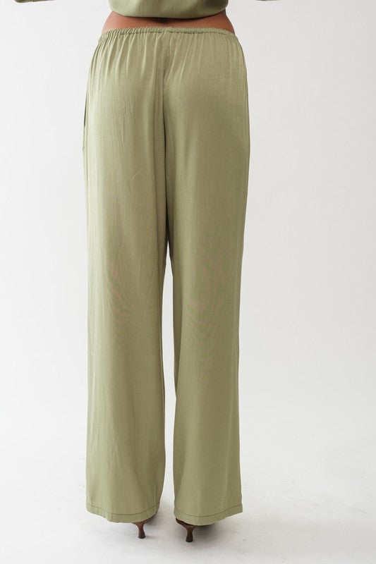 TROYE DRAWSTRING WAIST PANTS