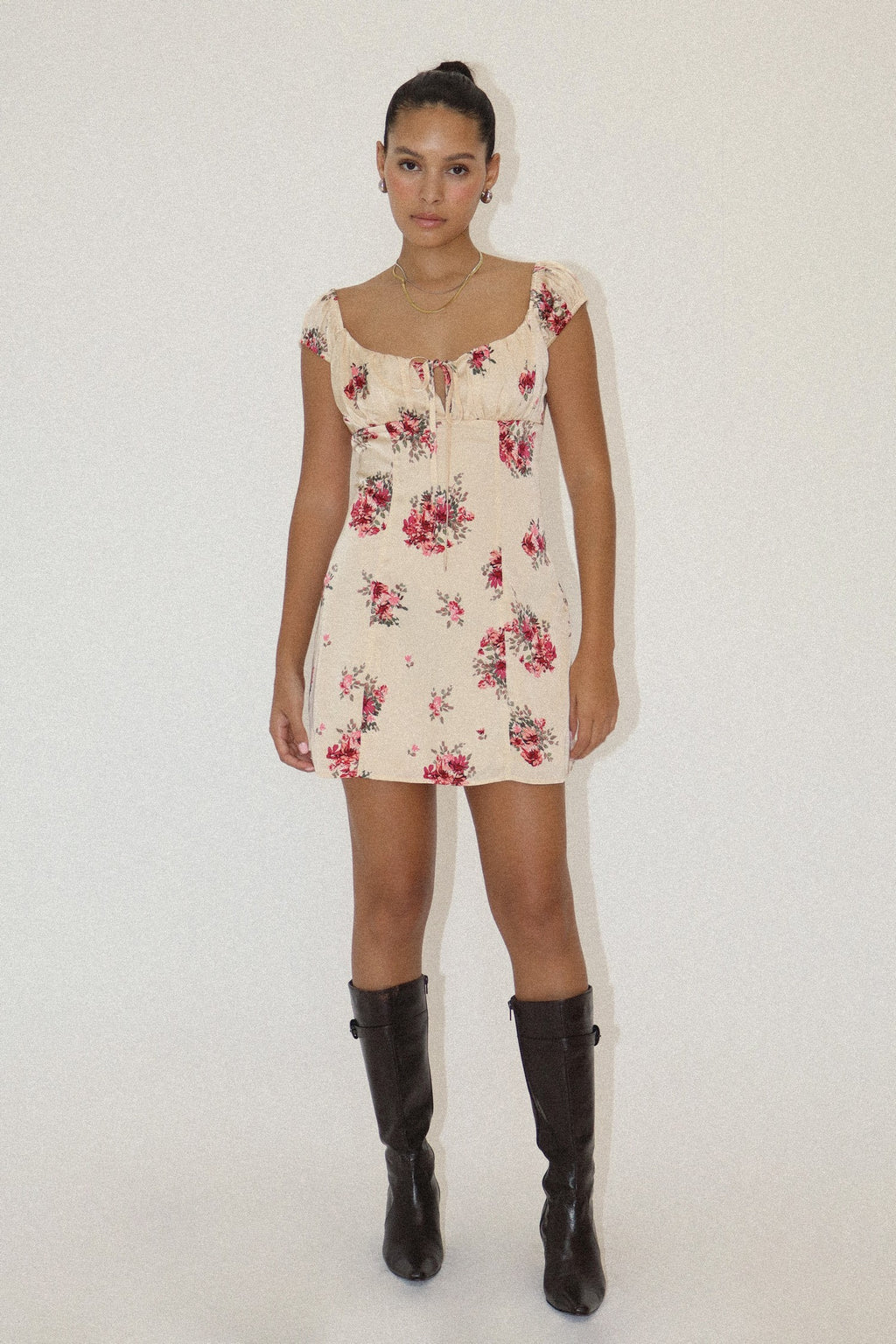 HAZEL FLOWER MINI DRESS