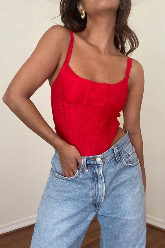 Julie Lace Corset Top