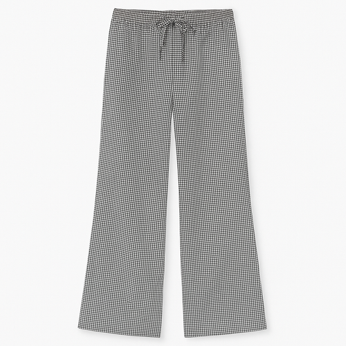 Gingham Linen Pants