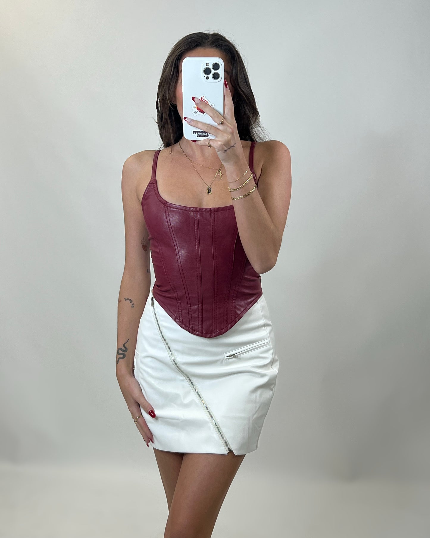 BROOKE LEATHER SKIRT