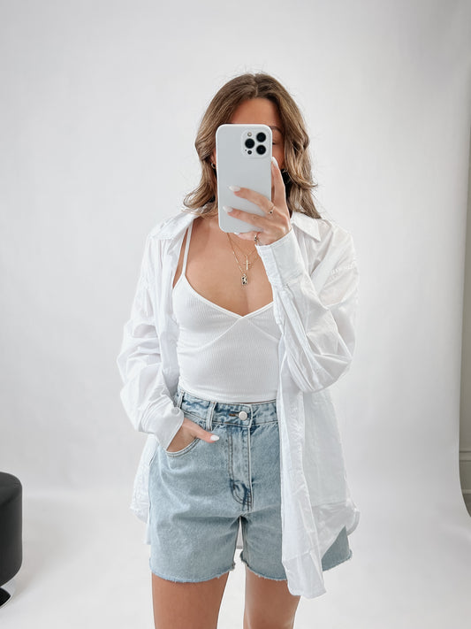 PALO SANTO OVERSIZED BUTTON UP