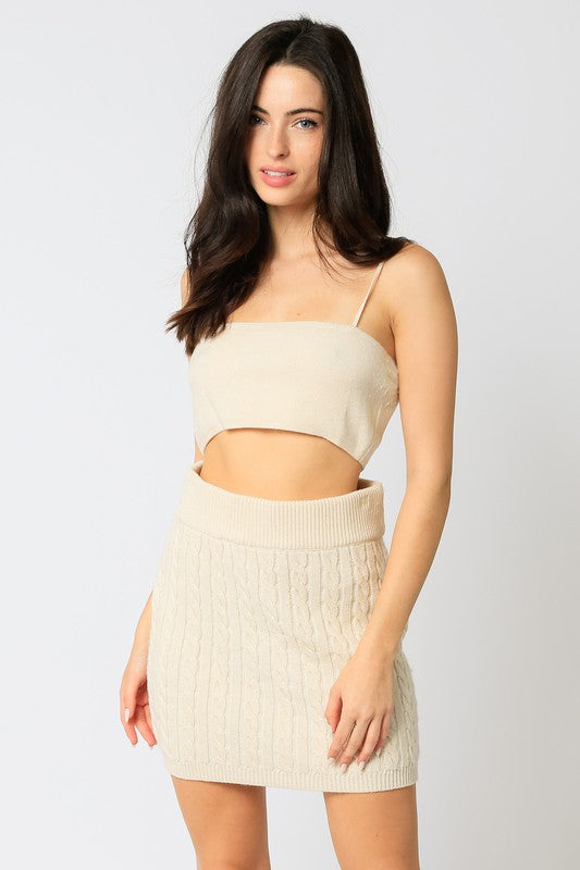 STRAPPY KNIT TANK