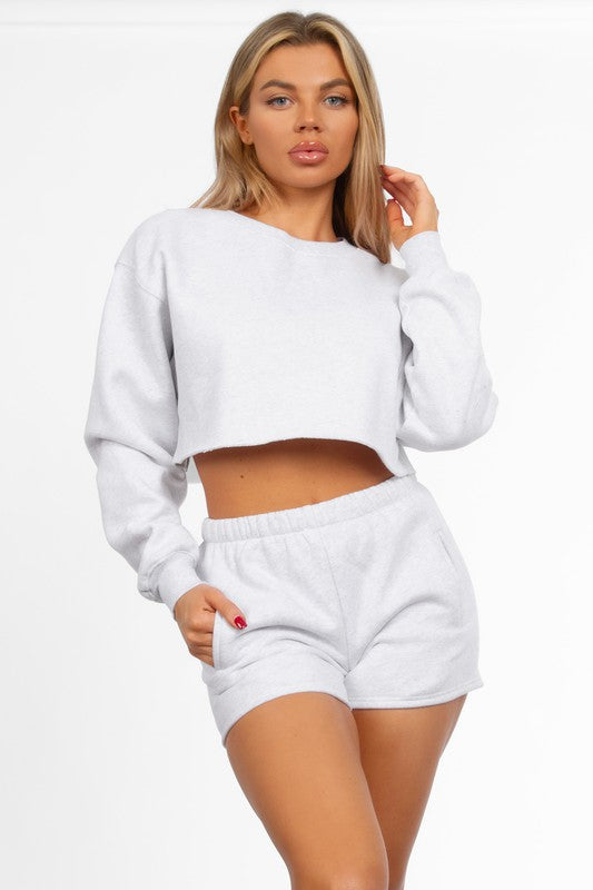 CROPPED CREWNECK