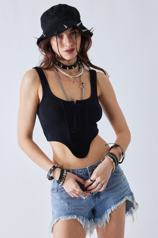 RELAXED CORSET TOP