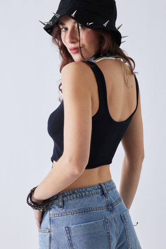 RELAXED CORSET TOP