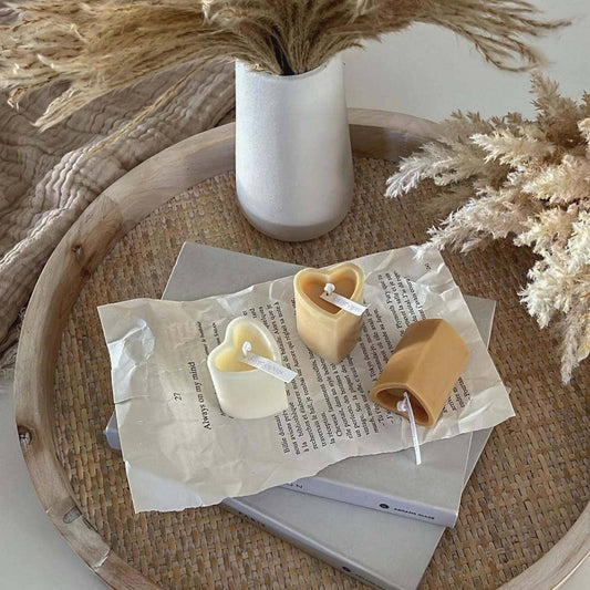 Mini Heart Pillar Soy Candle | Valentine's Day