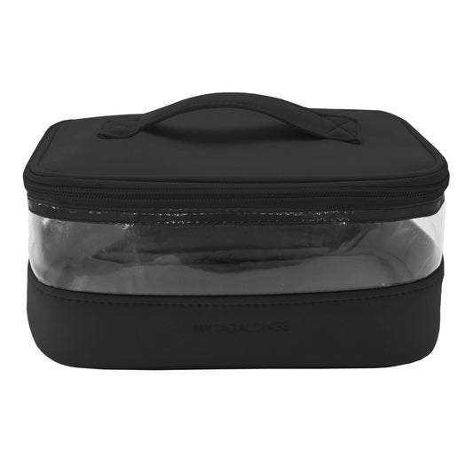 CLEAR TRAIN CASE - EVERLEIGH ONYX